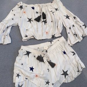 Star Set with off the shoulder top